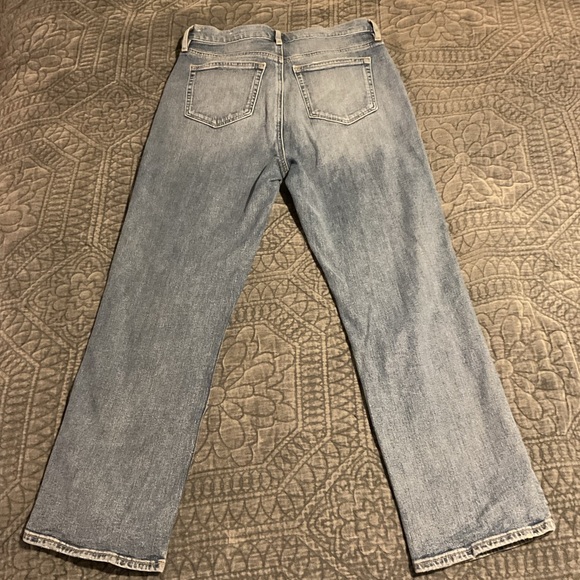 LOFT High Waisted Crop Straight Leg Jean. Size 4/27 - Picture 2 of 8